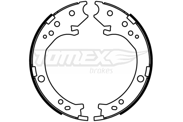 Sada brzdových čelistí TOMEX Brakes